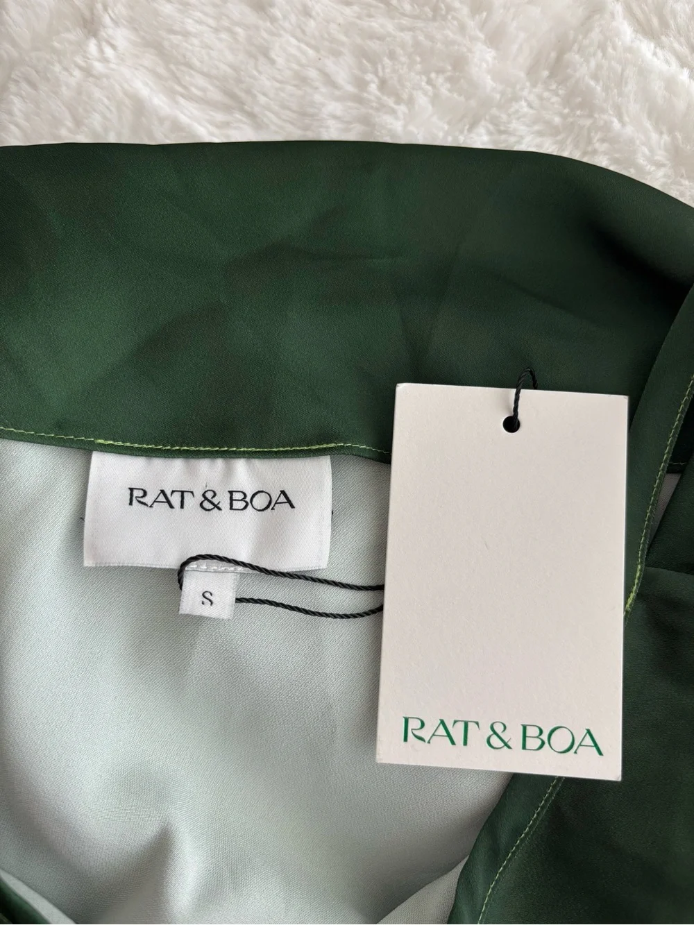 Rat & Boa Cypress Skirt in Dip Dye Green Size Small NEW Beach Vacation Bohemian - Picture 8 of 13
